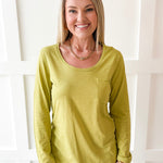 Cotton Slub Pocket Tee -Tea Leaf
