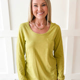 Cotton Slub Pocket Tee -Tea Leaf