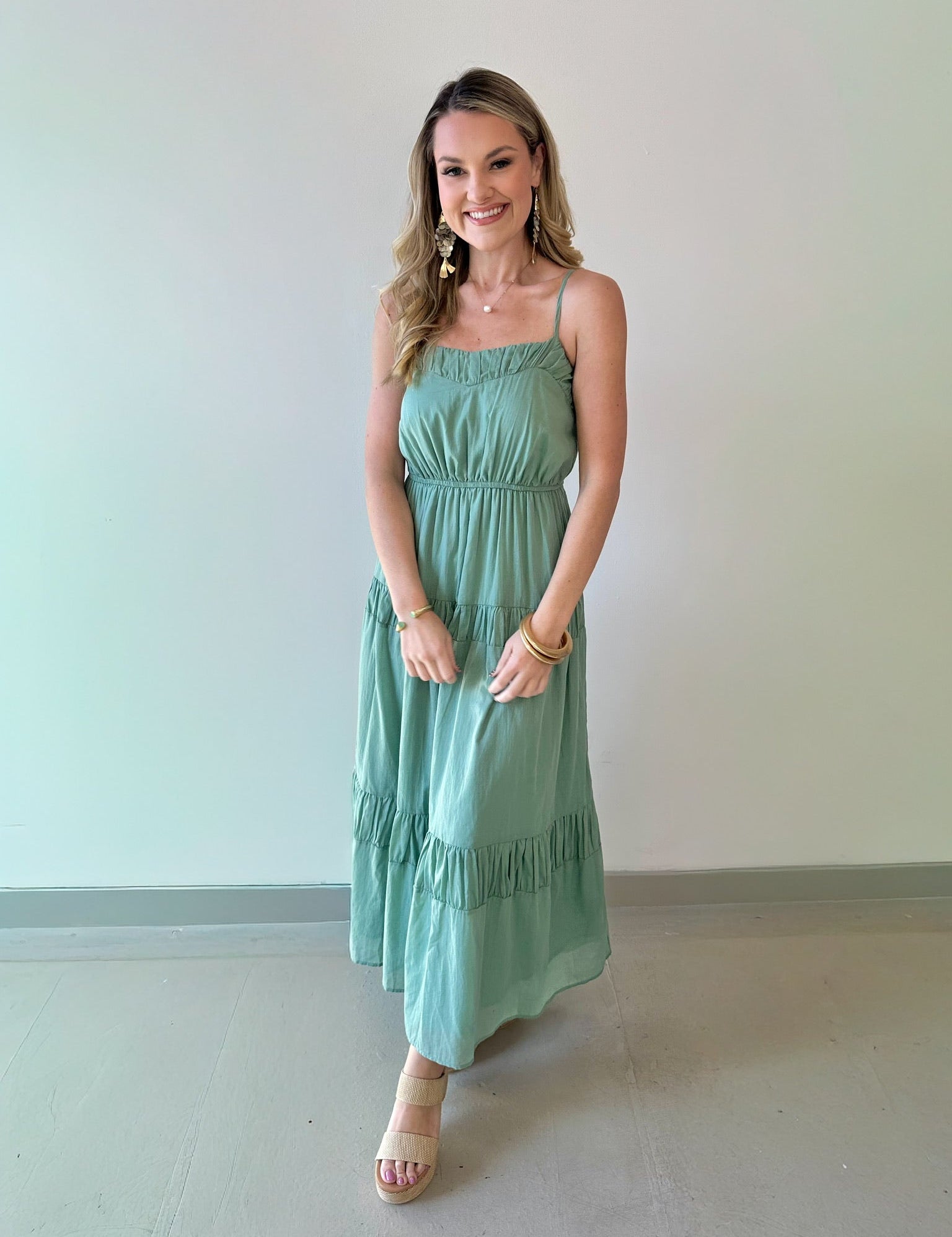 Cotton Voile Flowy Maxi Dress