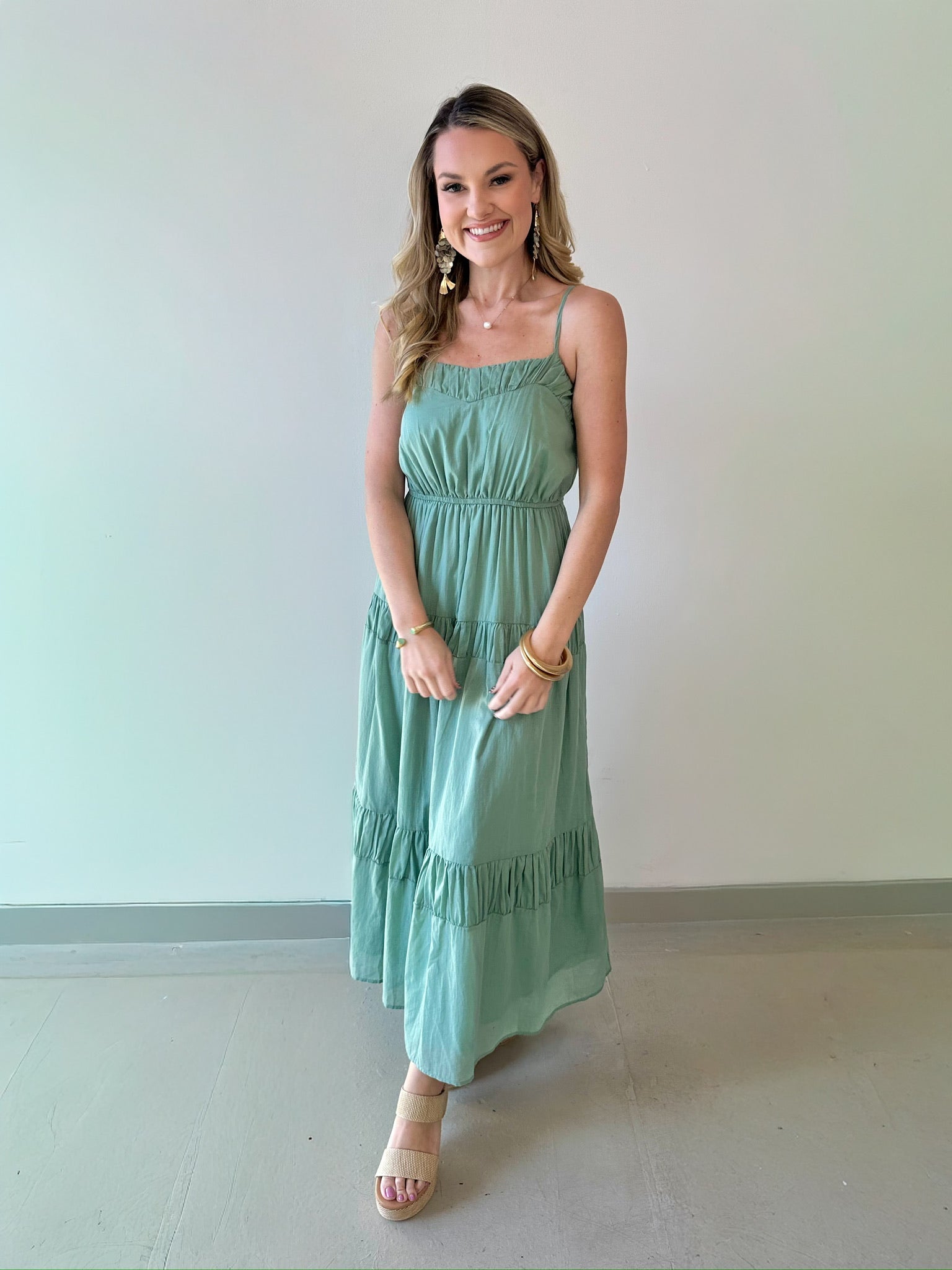 Cotton Voile Flowy Maxi Dress