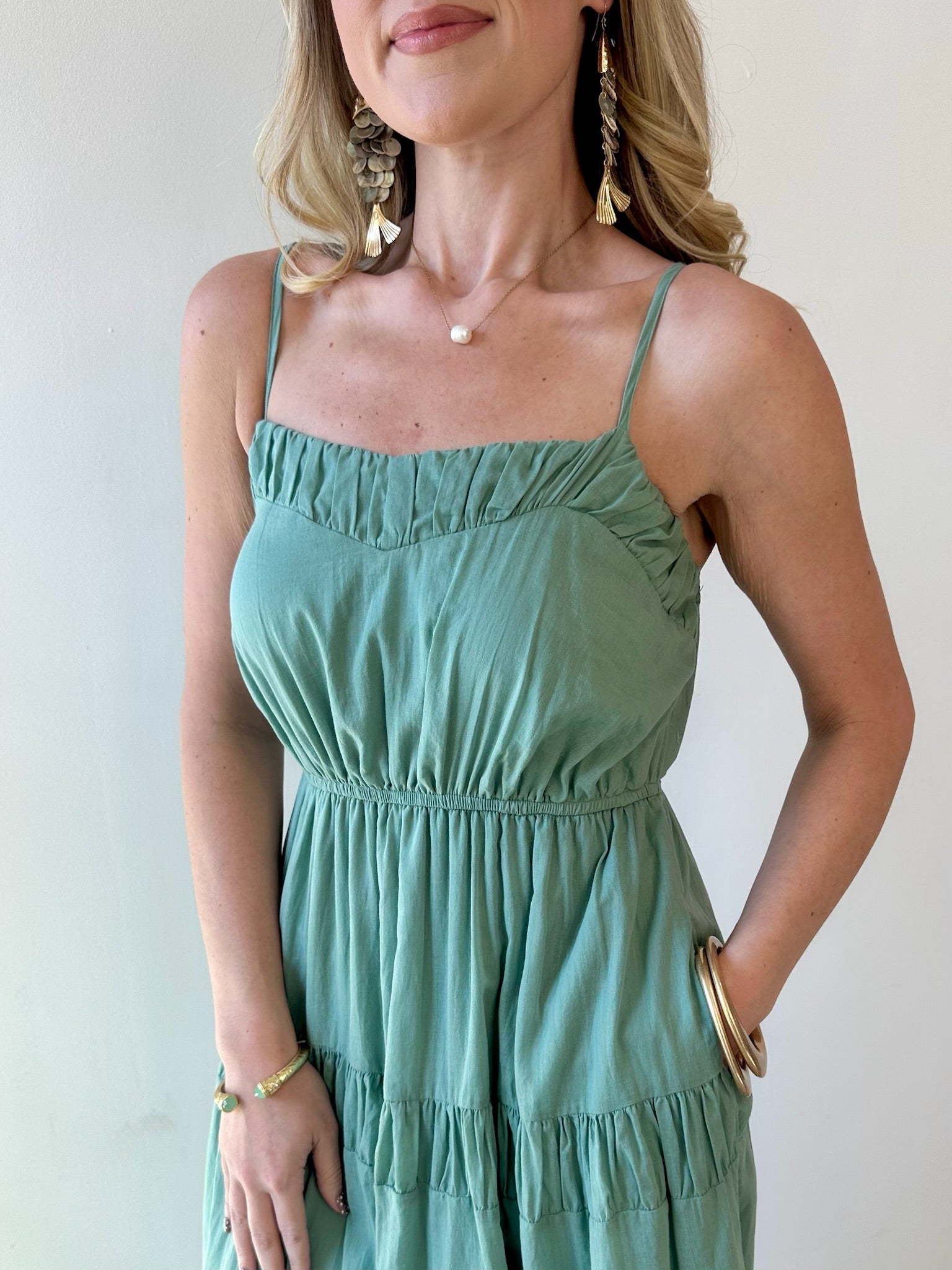 Cotton Voile Flowy Maxi Dress