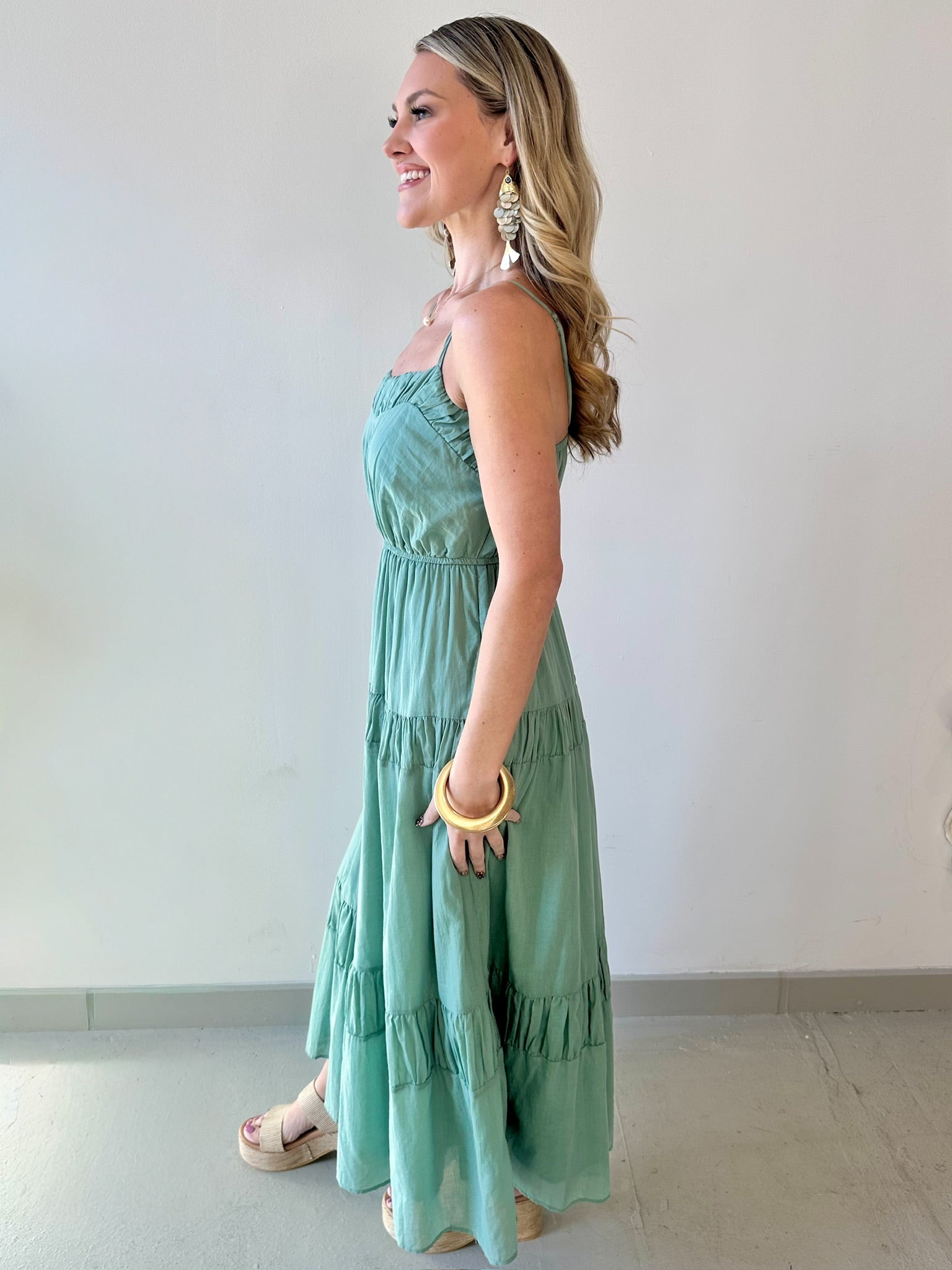 Cotton Voile Flowy Maxi Dress