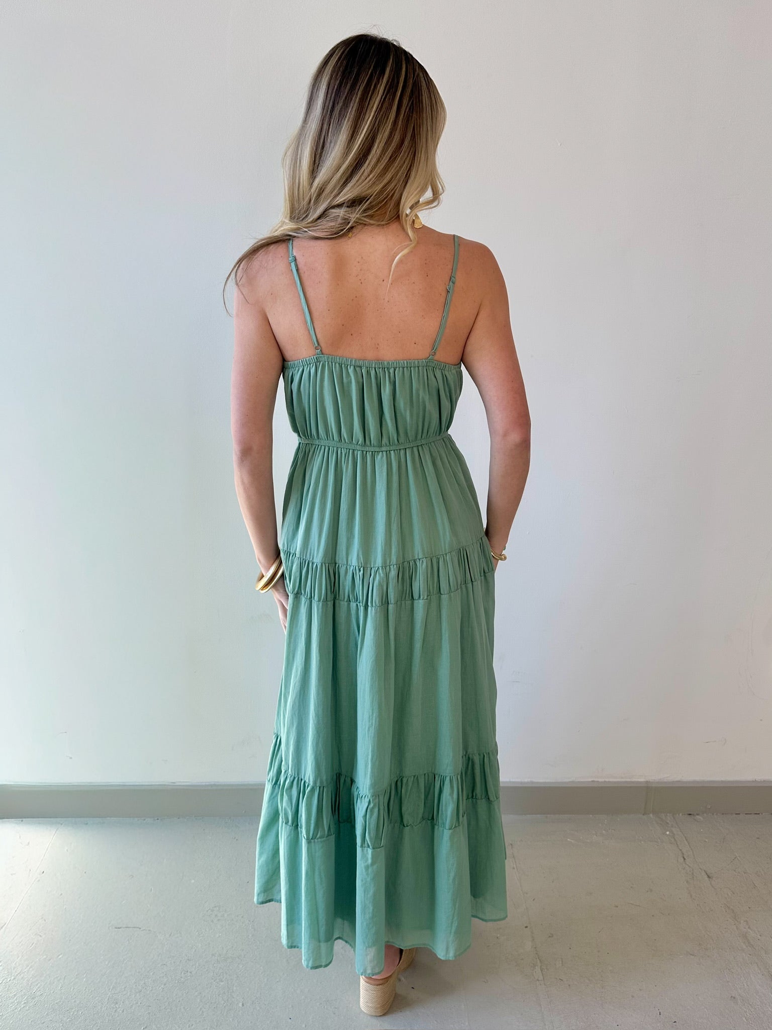 Cotton Voile Flowy Maxi Dress