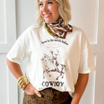Cowboy Oversized Graphic Top