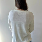 Cream Lemon Graphic Sweater