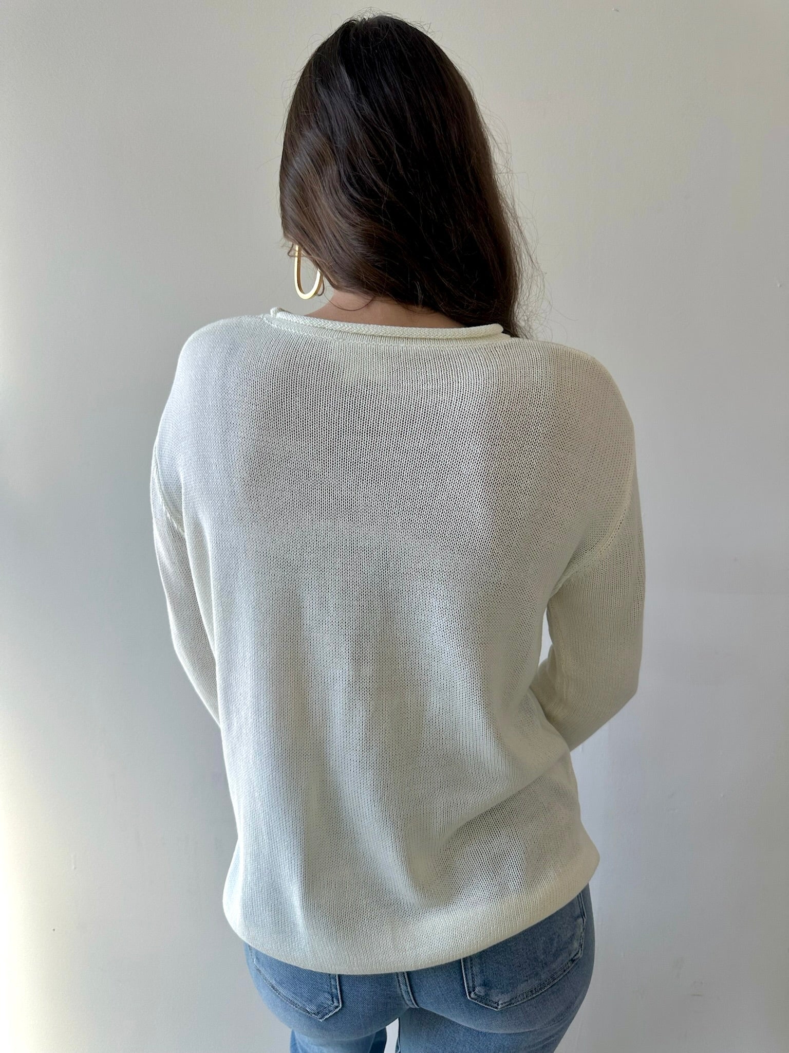 Cream Lemon Graphic Sweater