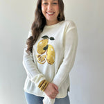 Cream Lemon Graphic Sweater