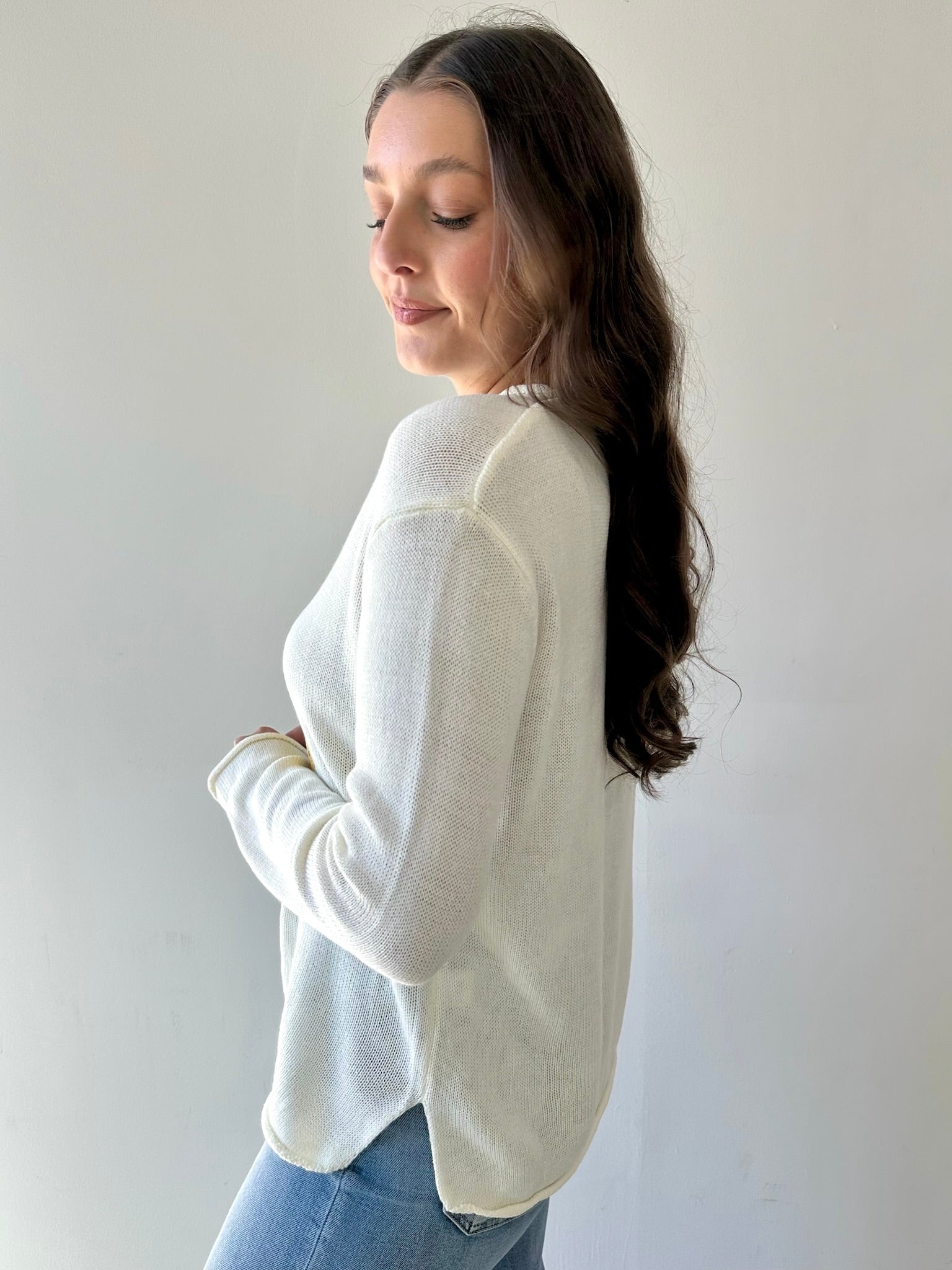 Cream Lemon Graphic Sweater