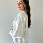 Crew Neck Boat Patchwork Sweatshirt