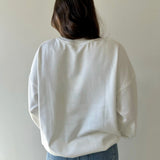 Crew Neck Boat Patchwork Sweatshirt