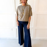 Crop Leopard Print Top - Honey