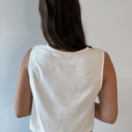 Crop Tank with Button Details