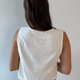 Crop Tank with Button Details