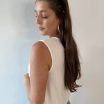 Crop Tank with Button Details