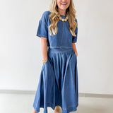 Crop Top & Pleated Skirt Set