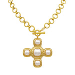 Cross Stone Pendant Necklace