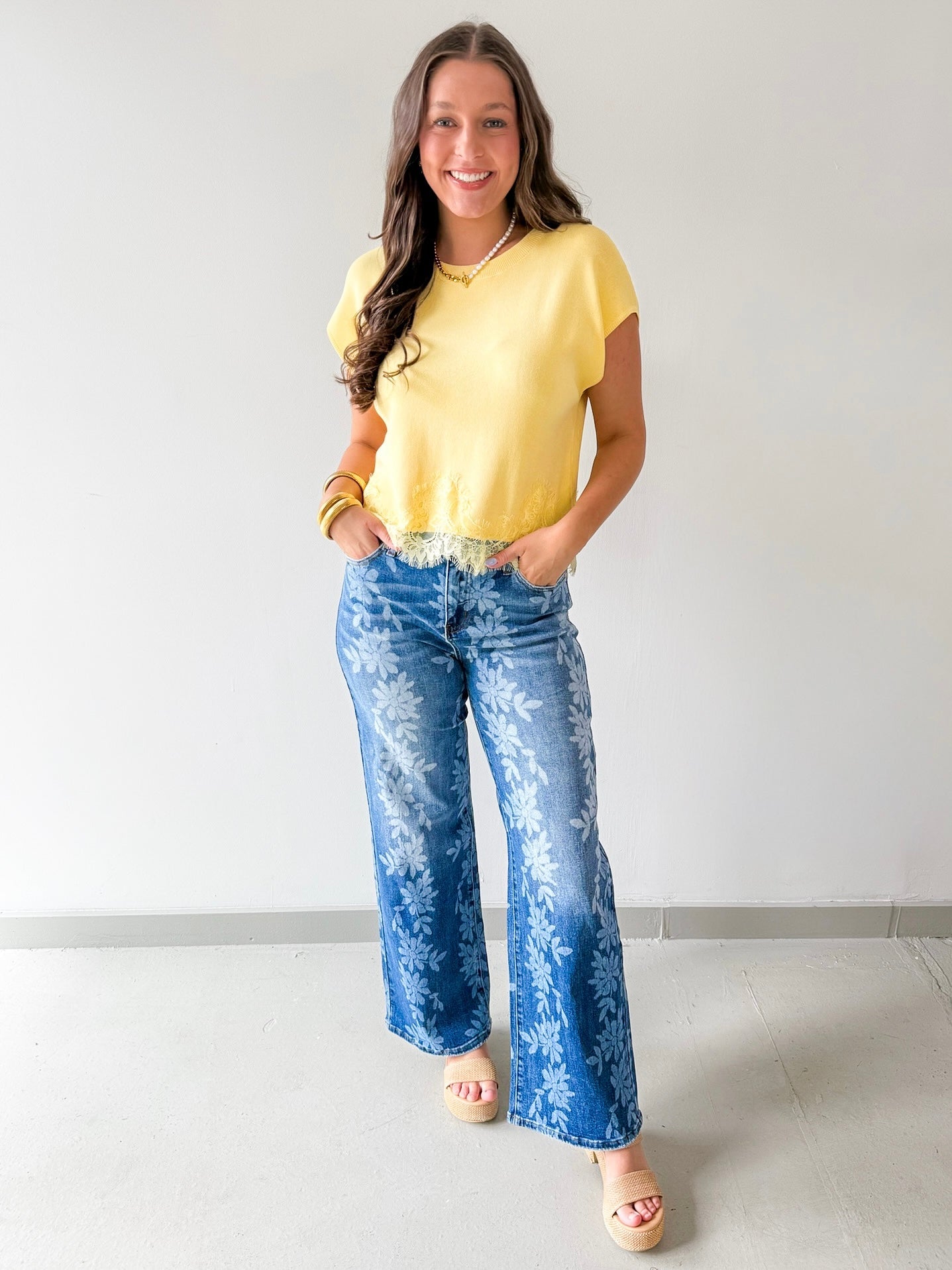 Daisy Digital Wide Leg Jeans