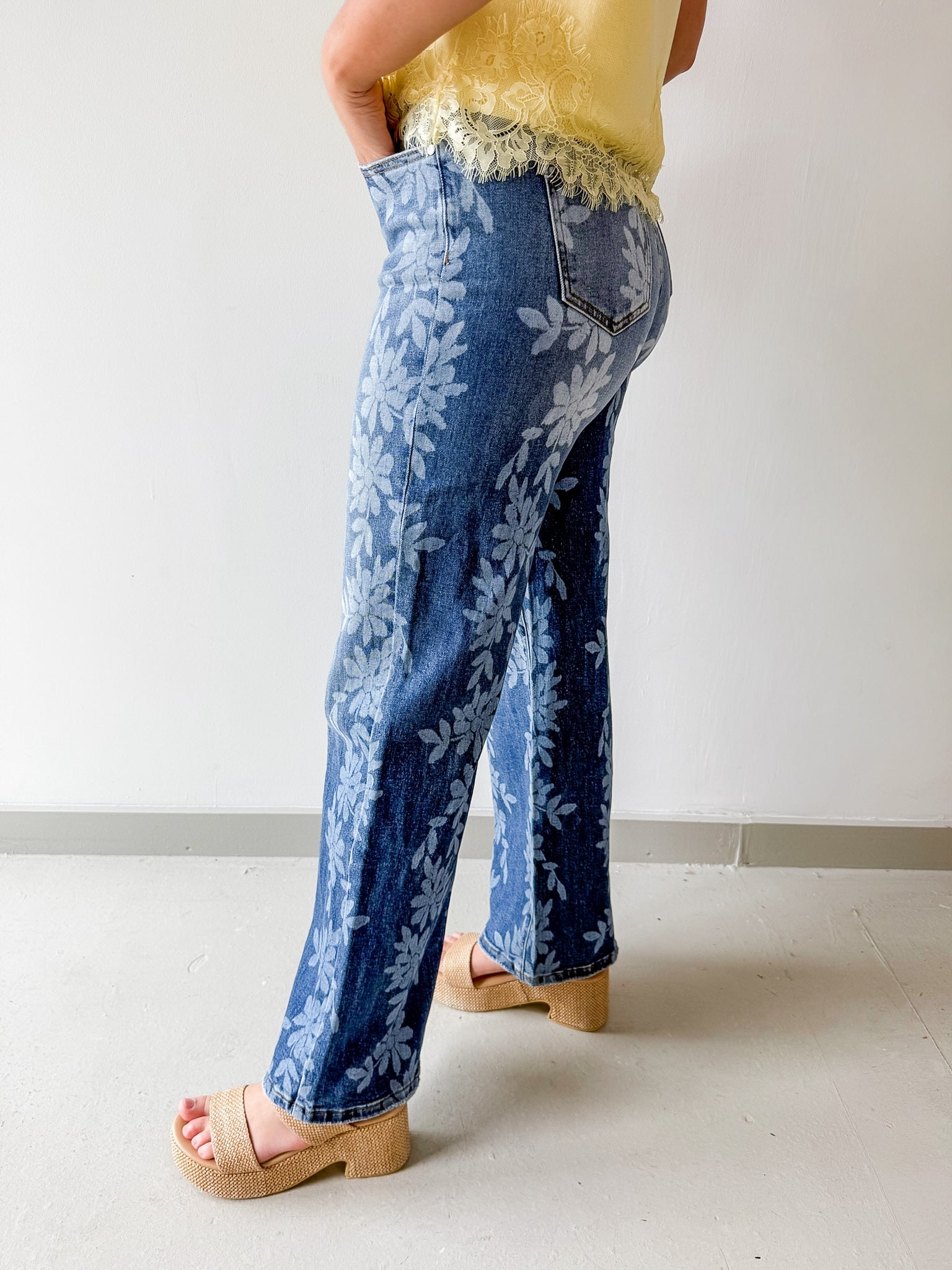 Daisy Digital Wide Leg Jeans