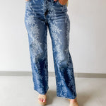 Daisy Digital Wide Leg Jeans