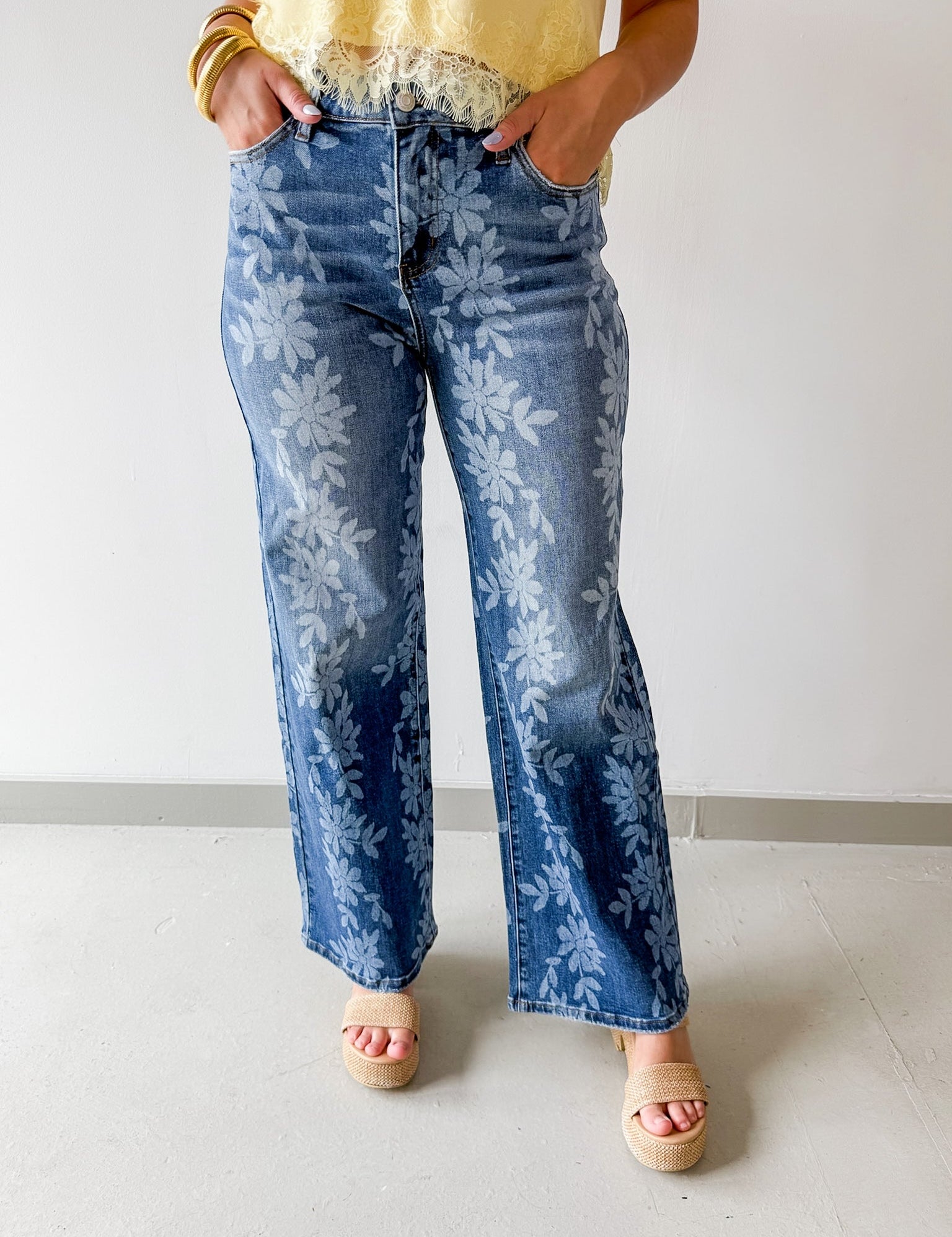 Daisy Digital Wide Leg Jeans