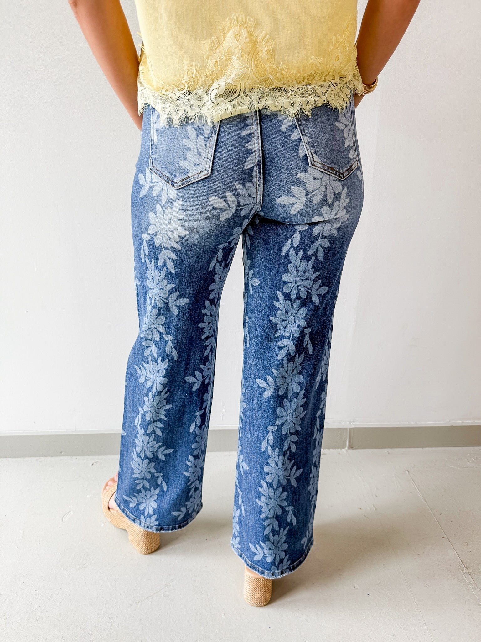 Daisy Digital Wide Leg Jeans