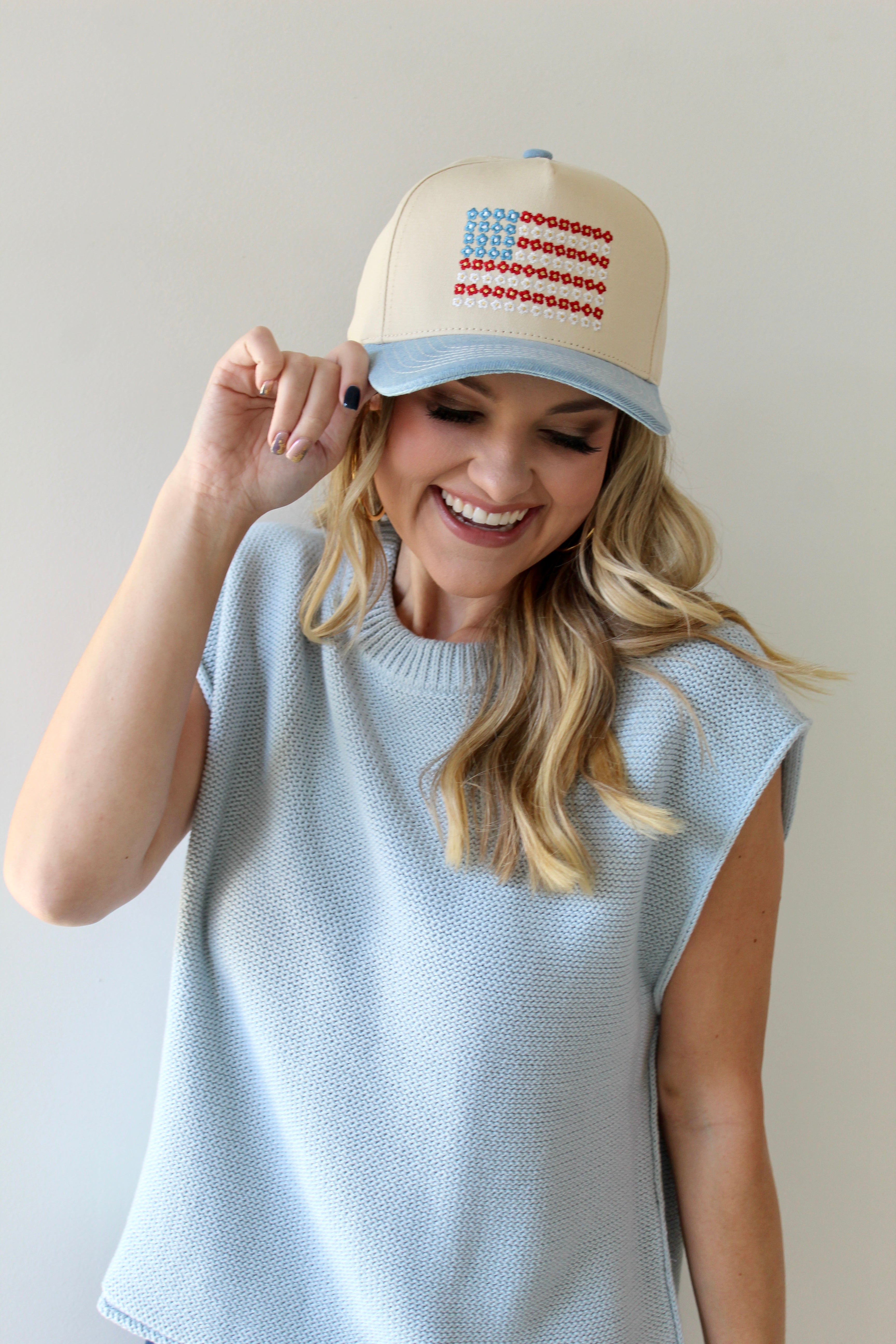 Daisy USA Flag Trucker Hat