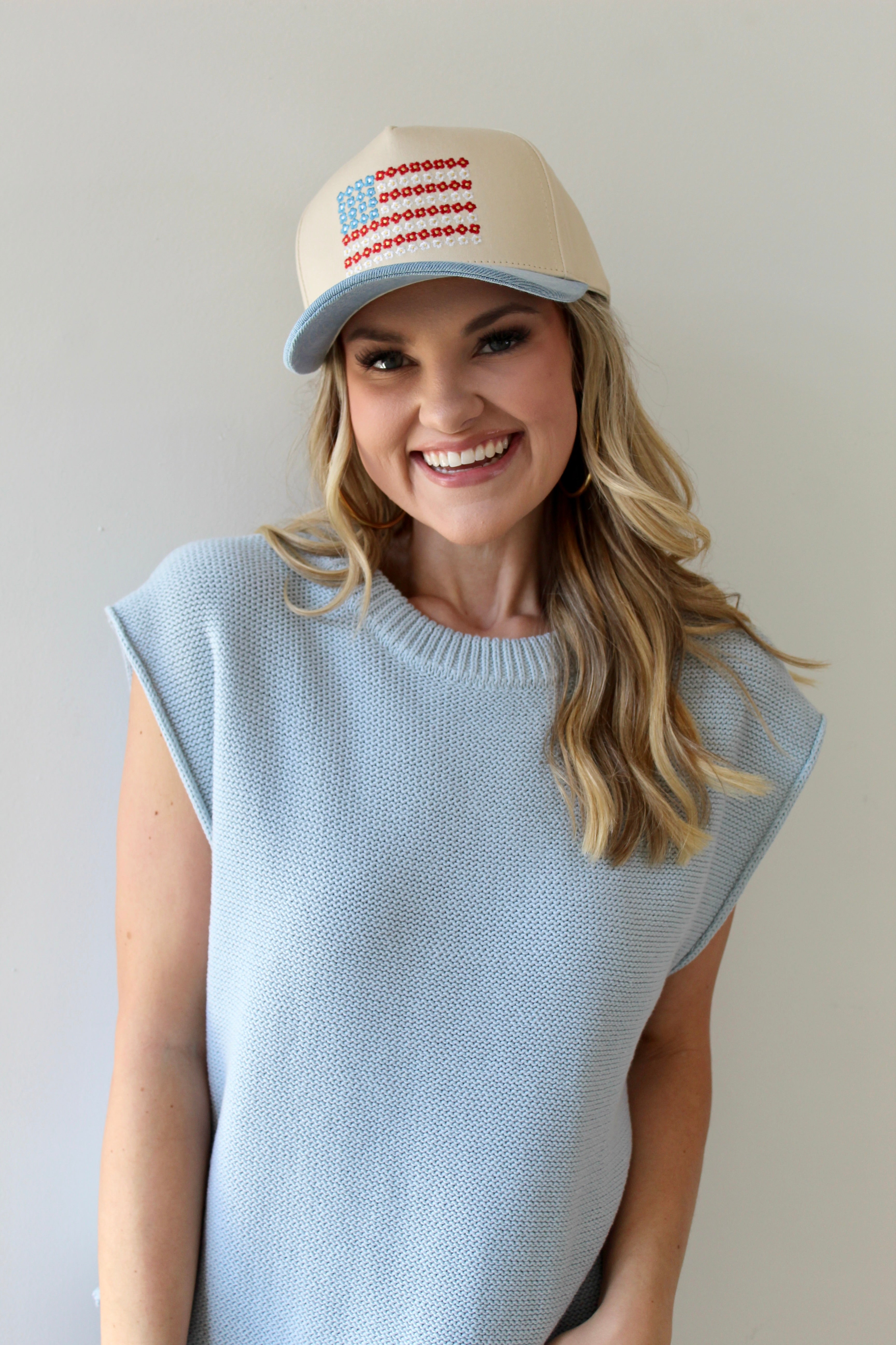 Daisy USA Flag Trucker Hat