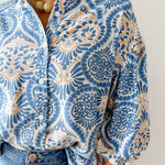Damask Print Balloon Top