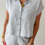 Dana Stripe Top & Pant Set