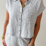 Dana Stripe Top & Pant Set