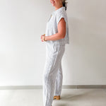 Dana Stripe Top & Pant Set
