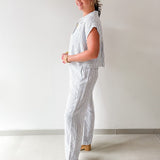 Dana Stripe Top & Pant Set