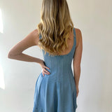 Denim Sleeveless Mini Dress
