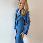 Denim Trench Mini Dress