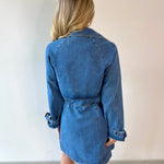 Denim Trench Mini Dress