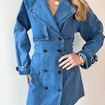 Denim Trench Mini Dress