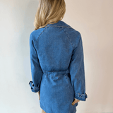 Denim Trench Mini Dress