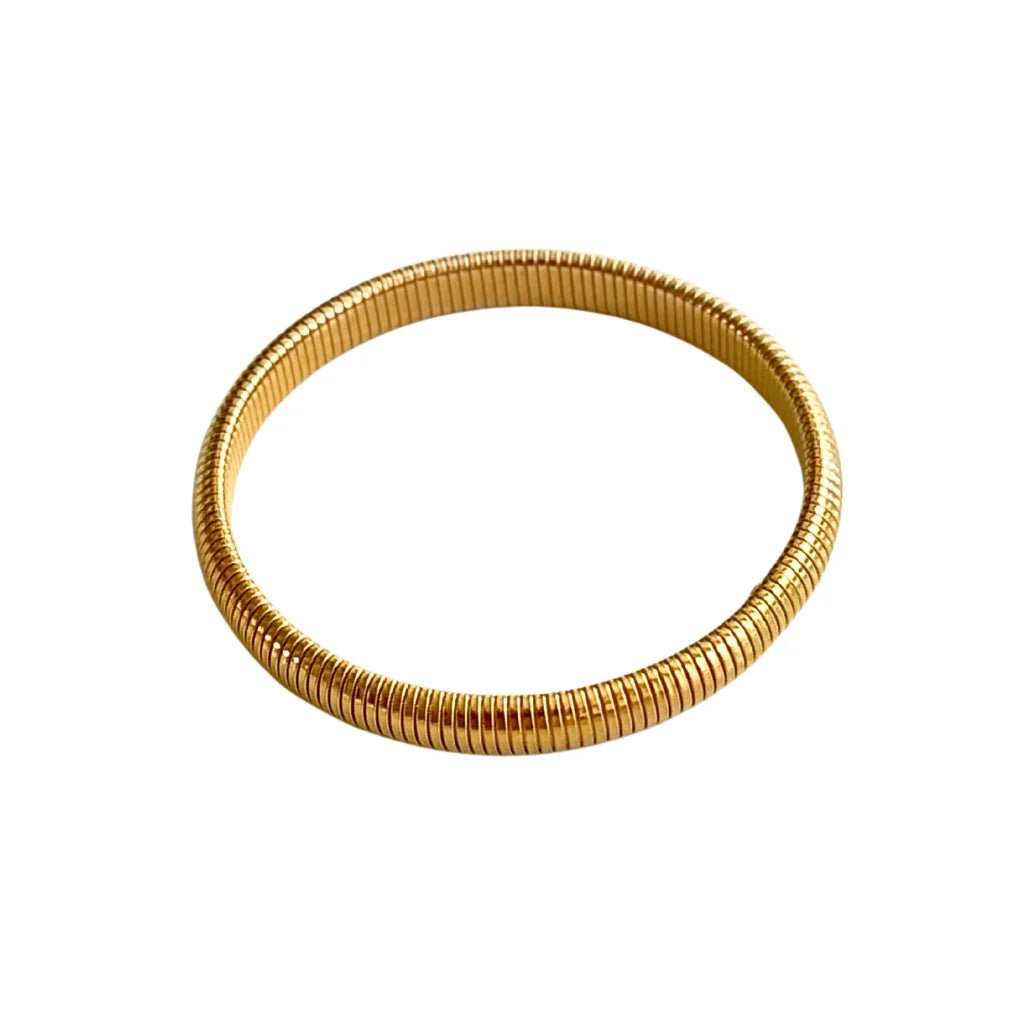 Denise 10mm Gold Coil Bracelet