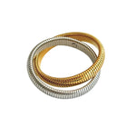 Denise Double Two - tone Coil Bangle
