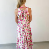 Ditsy Floral Print Midi Dress