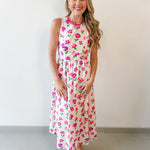 Ditsy Floral Print Midi Dress