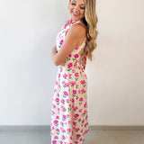 Ditsy Floral Print Midi Dress