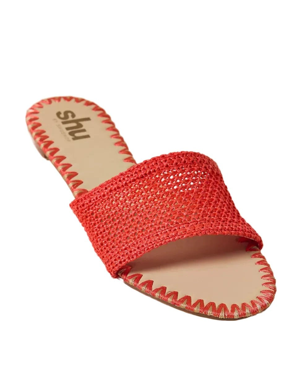 Dixie Woven Slip Sandal - Red