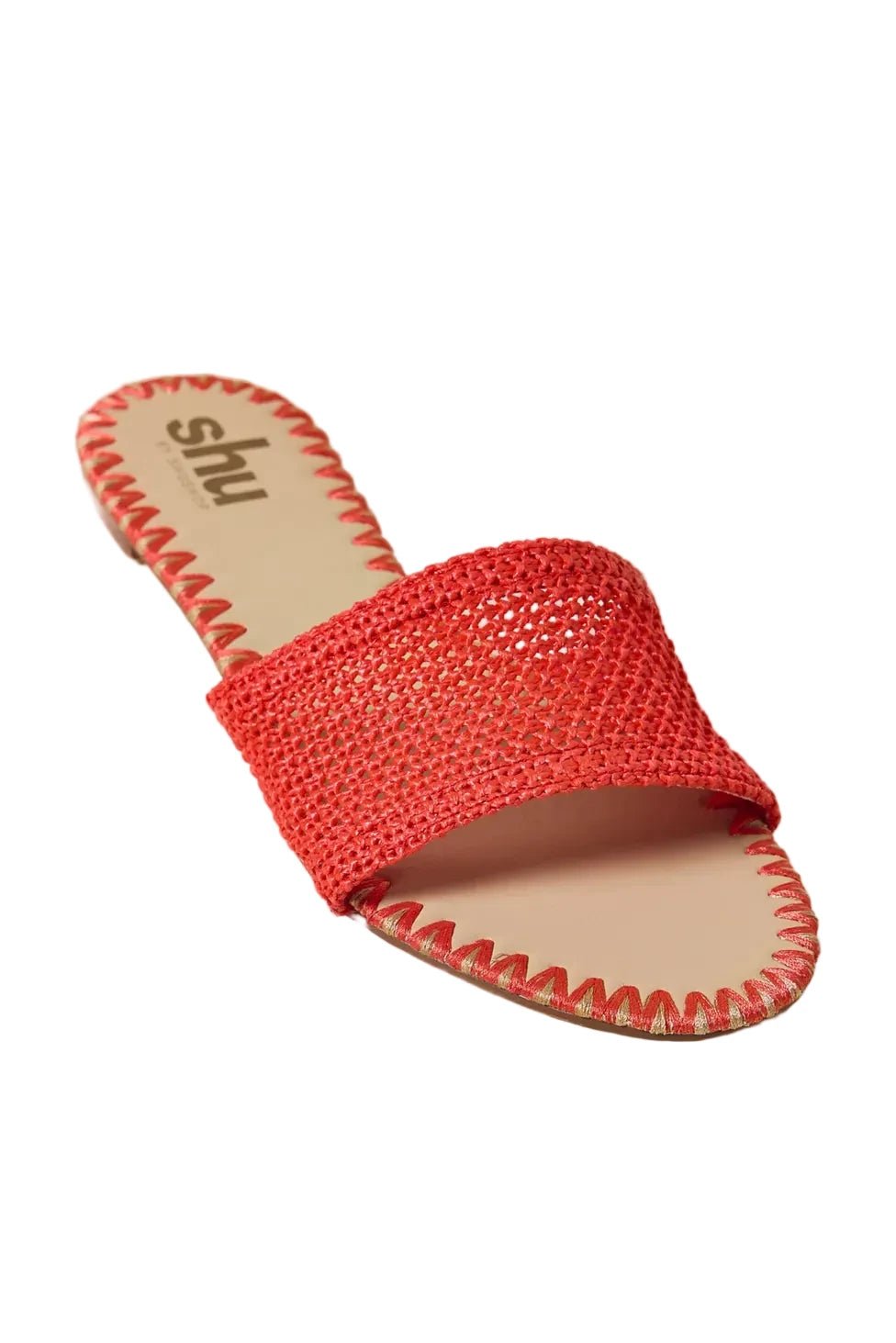 Dixie Woven Slip Sandal - Red