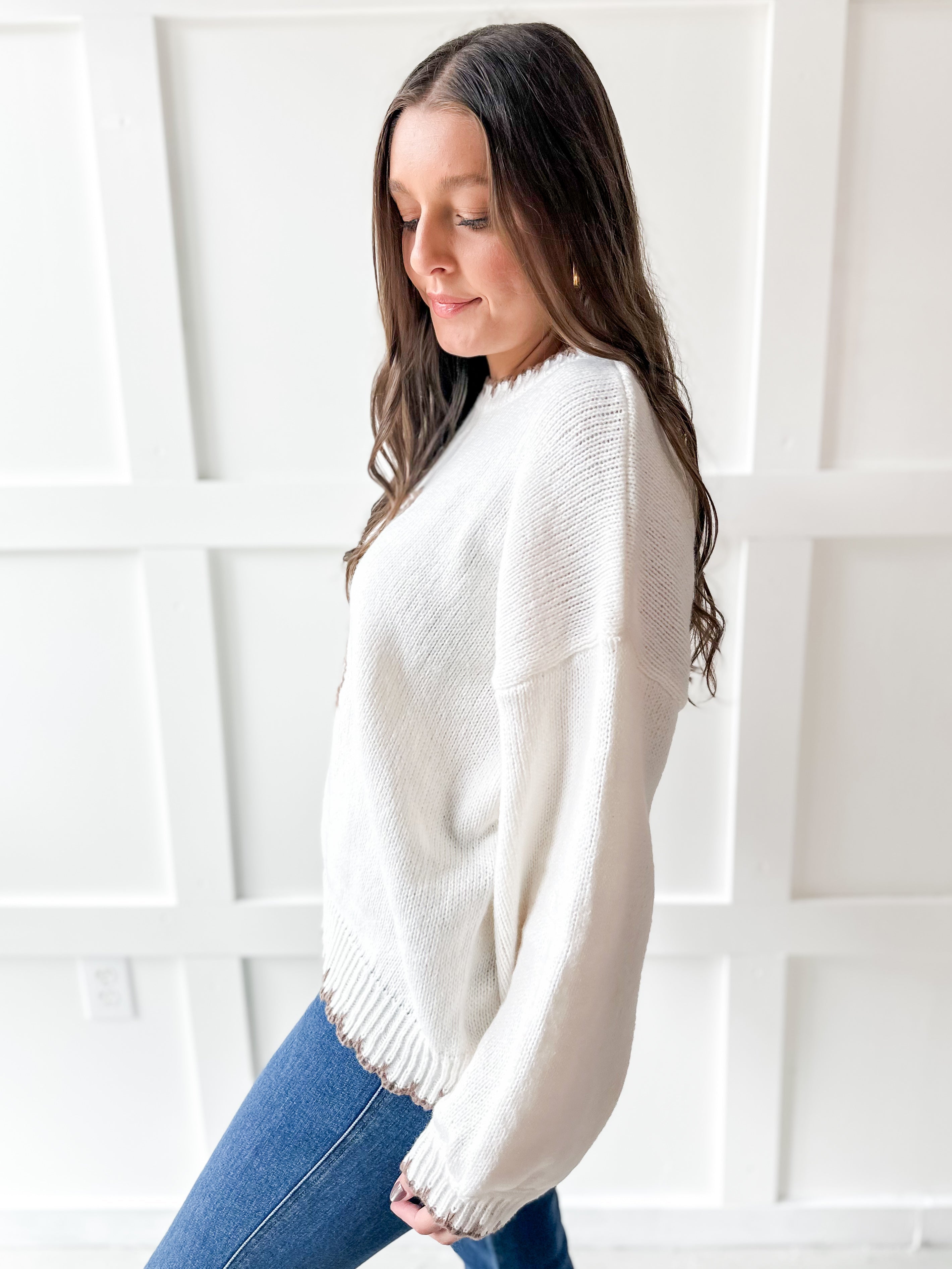 Dog Stitching Knit Sweater