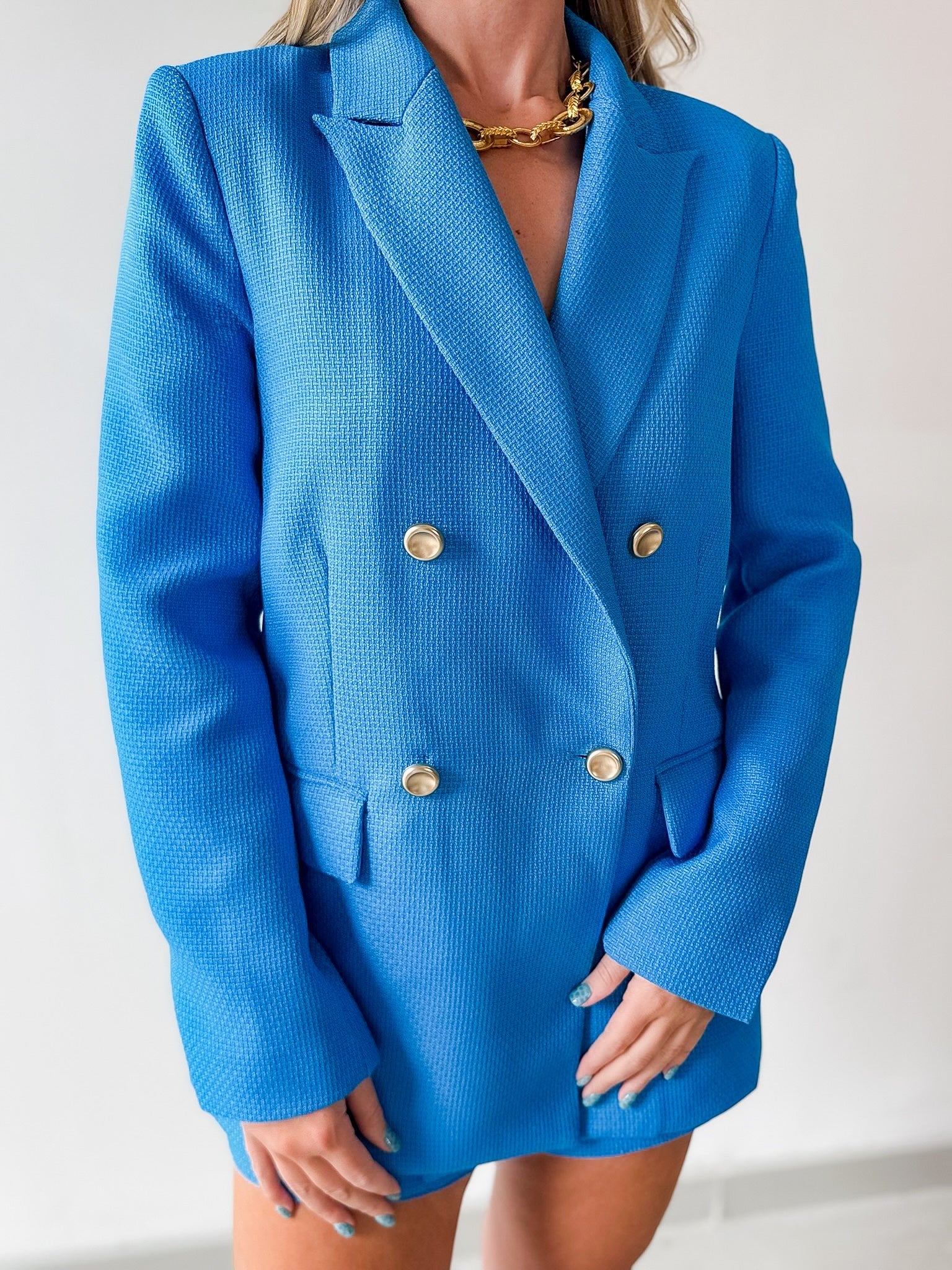Double Breasted Tailored Blazer