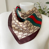 Double C's Print Scarf