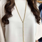 Double Wrap Gold Heart Pendant Necklace