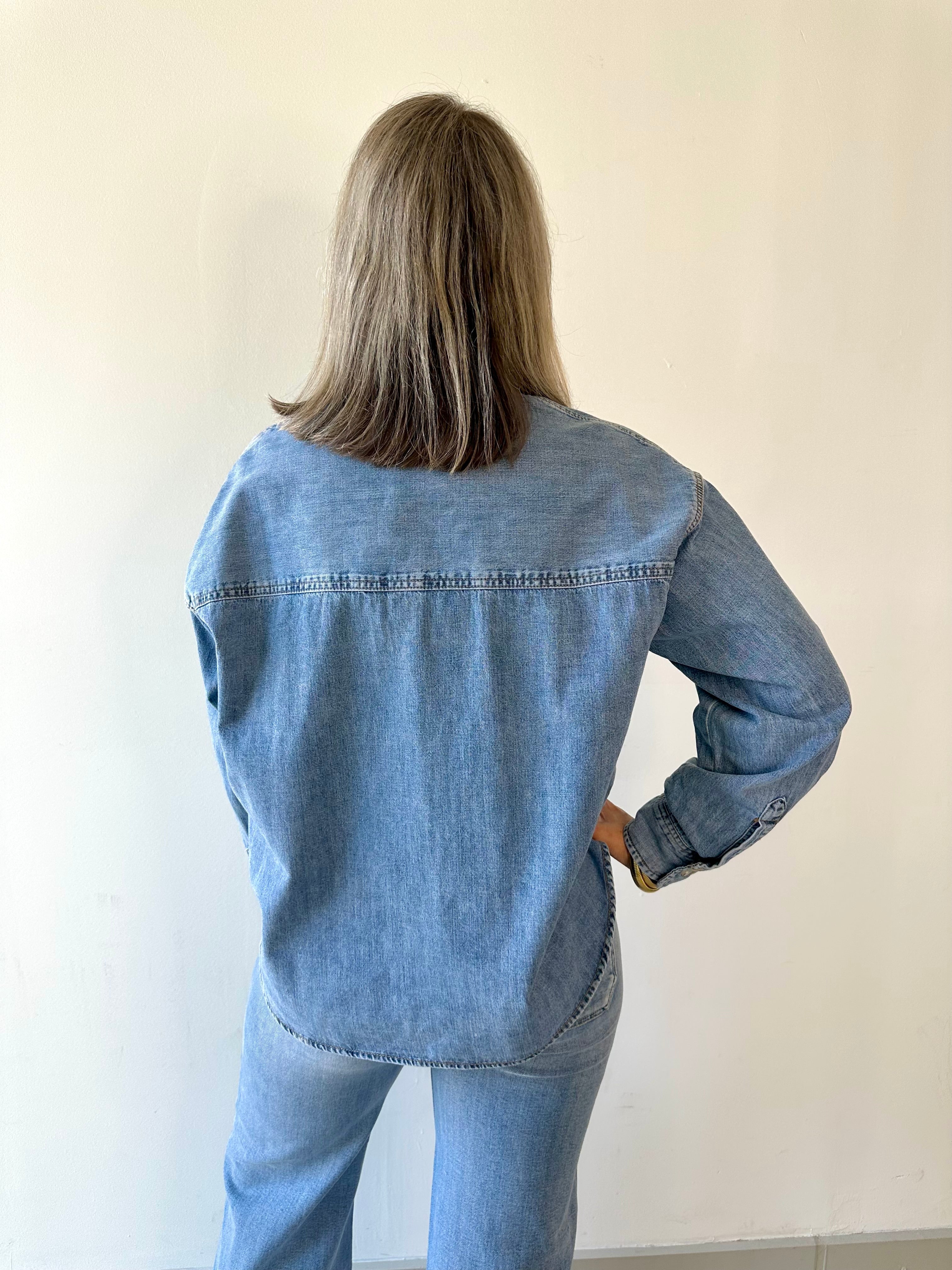 Dovie Denim Shirt Top
