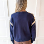 Drop Shoulder Sweater - Midnight